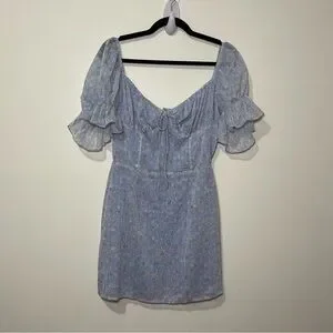 knee length dresses for ladies Aria Lace Rosette Trim Corset Mini Dress